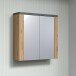 Badezimmerspiegelschrank >Follow< in Artisan Eiche Melamin - 79x78x20 (BxHxT)