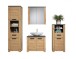 Badmöbel-Set >Follow< in Artisan Eiche Melamin - 215x196x35 (BxHxT)