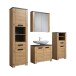 Badmöbel-Set >Follow< in Artisan Eiche Melamin - 215x196x35 (BxHxT)
