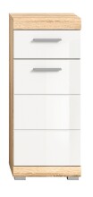 Hochschrank >Lambada< in sonoma eiche hell/weiß - 37x88x31cm (BxHxT)
