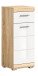 Hochschrank >Lambada< in sonoma eiche hell/weiß - 37x88x31cm (BxHxT)