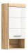 Wandhängeschrank >Lambada< in sonoma eiche hell/weiß - 37x79x24cm (BxHxT)