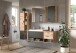Waschbeckenunterschrank >Grado< in nox oak - 140x50x48cm (BxHxT)