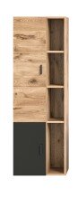 Midischrank >Grado< in nox oak - 48x144x35cm (BxHxT)