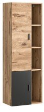 Midischrank >Grado< in nox oak - 48x144x35cm (BxHxT)