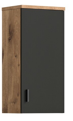 Wandhängeschrank >Grado< in nox oak - 37x75x25cm (BxHxT)
