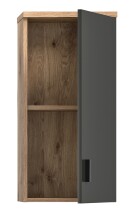 Wandhängeschrank >Grado< in nox oak - 37x75x25cm (BxHxT)