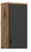 Wandhängeschrank >Grado< in nox oak - 37x75x25cm (BxHxT)