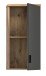 Wandhängeschrank >Grado< in nox oak - 37x75x25cm (BxHxT)