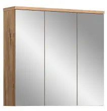 Badezimmerspiegelschrank >Grado< in nox oak/spiegel...