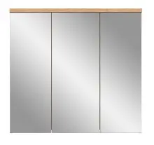 Badezimmerspiegelschrank >Grado< in nox oak/spiegel...