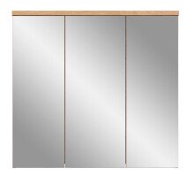 Badezimmerspiegelschrank >Grado< in nox oak/spiegel...