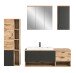 Badezimmer-Set >Grado< in nox oak - 203x192x48cm (BxHxT)