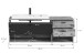 Badezimmer-Set >Grado< in nox oak - 140x192x48cm (BxHxT)
