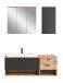 Badezimmer-Set >Grado< in nox oak - 140x192x48cm (BxHxT)