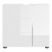 Waschbeckenunterschrank >Vira< in weiß/weiß hochglanz - 60x56x34cm (BxHxT)