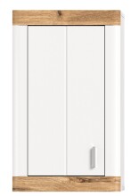 Hängeschrank >Laredo< in weiß/weiß matt - 45x76x20cm (BxHxT)