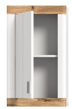 Hängeschrank >Laredo< in weiß/weiß matt - 45x76x20cm (BxHxT)