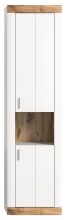 Hängeschrank >Laredo< in weiß/weiß matt - 45x172x30cm (BxHxT)