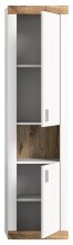 Hängeschrank >Laredo< in weiß/weiß matt - 45x172x30cm (BxHxT)