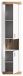 Hängeschrank >Laredo< in weiß/weiß matt - 45x172x30cm (BxHxT)