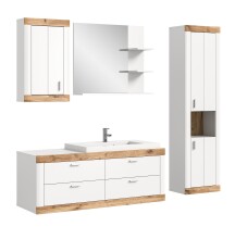 Badezimmer-Set >Laredo< in weiß/weiß...