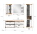 Badezimmer-Set >Laredo< in weiß/weiß matt - 192x48cm (BxT)