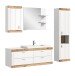 Badezimmer-Set >Laredo< in weiß/weiß matt - 192x48cm (BxT)