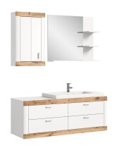 Badezimmer-Set >Laredo< in weiß/weiß...