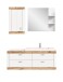 Badezimmer-Set >Laredo< in weiß/weiß matt - 132x48cm (BxT)