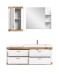 Badezimmer-Set >Laredo< in weiß/weiß matt - 132x48cm (BxT)