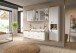 Badezimmer-Set >Laredo< in weiß/weiß matt - 132x48cm (BxT)