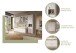 Badezimmer-Set >Laredo< in weiß/weiß matt - 132x48cm (BxT)