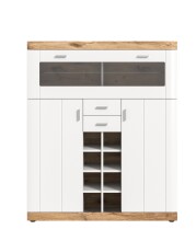 Barschrank >Laredo< in weiß/weiß matt -...