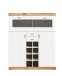 Barschrank >Laredo< in weiß/weiß matt - 117x140x37,5cm (BxHxT)