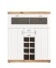 Barschrank >Laredo< in weiß/weiß matt - 117x140x37,5cm (BxHxT)