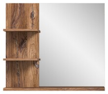 Badspiegel >Ramon< in grau - 80x70x20cm (BxHxT)