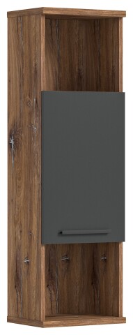 Hochschrank >Ramon< in grau - 35x112x25cm (BxHxT)