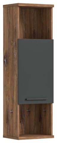 Hochschrank >Ramon< in grau - 35x112x25cm (BxHxT)