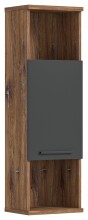 Hochschrank >Ramon< in grau - 35x112x25cm (BxHxT)