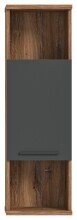 Hochschrank >Ramon< in grau - 35x112x25cm (BxHxT)