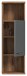 Hochschrank >Ramon< in grau - 35x112x25cm (BxHxT)