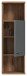 Hochschrank >Ramon< in grau - 35x112x25cm (BxHxT)
