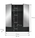 Badezimmer-Set >Lago< in grau/weiß matt - 60x188x34cm (BxHxT)