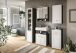 Badezimmer-Set >Lago< in grau/weiß matt - 60x188x34cm (BxHxT)