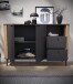 Sideboard >Pure< in grau - 138x87,5x40cm (BxHxT)