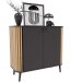 Kommode >Pure< in grau - 92x87,5x40cm (BxHxT)