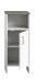 Hochschrank >Los Angeles< in weiß - 33x80x31cm (BxHxT)