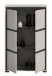 Schuhkommode >Jaru< in grau - 65x103x37cm (BxHxT)