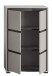 Schuhkommode >Jaru< in grau - 65x103x37cm (BxHxT)